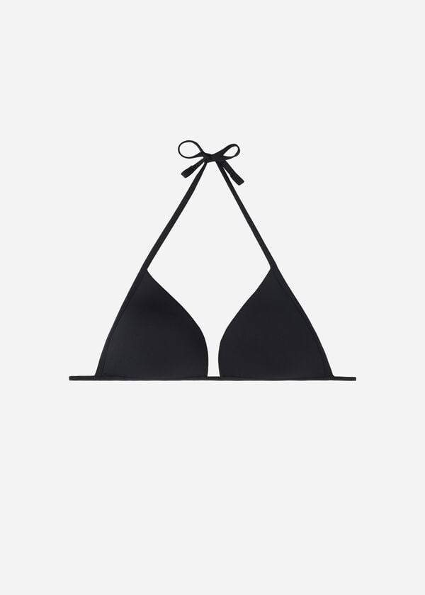 Bikini Tops Calzedonia Padded Triangle Indonesia Eco cobey Pretas | BR1911HK