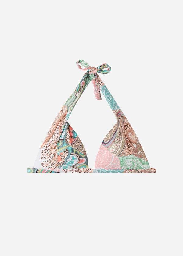 Bikini Tops Calzedonia Padded Triangle Saint Tropez Multicoloridas | BR1933SO