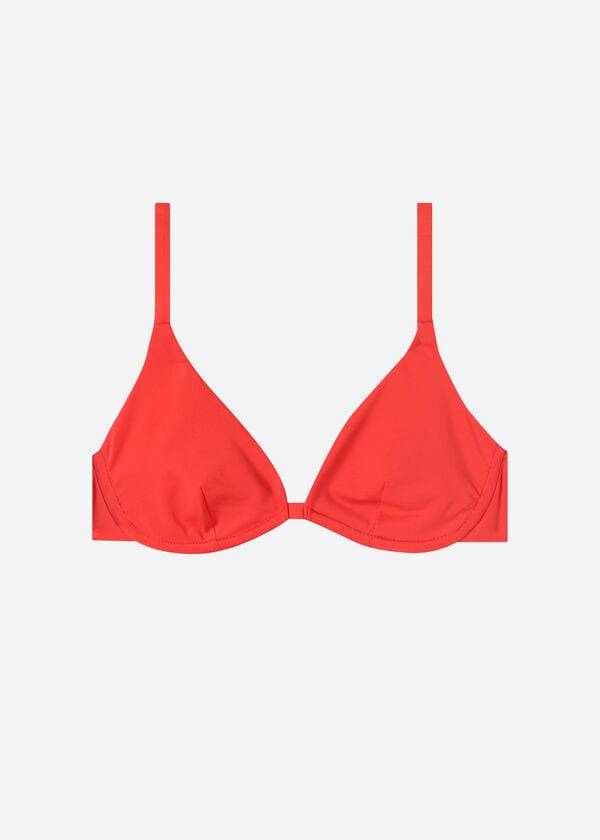 Bikini Tops Calzedonia Push Up Indonesia Eco Vermelhas | BR1948QZ