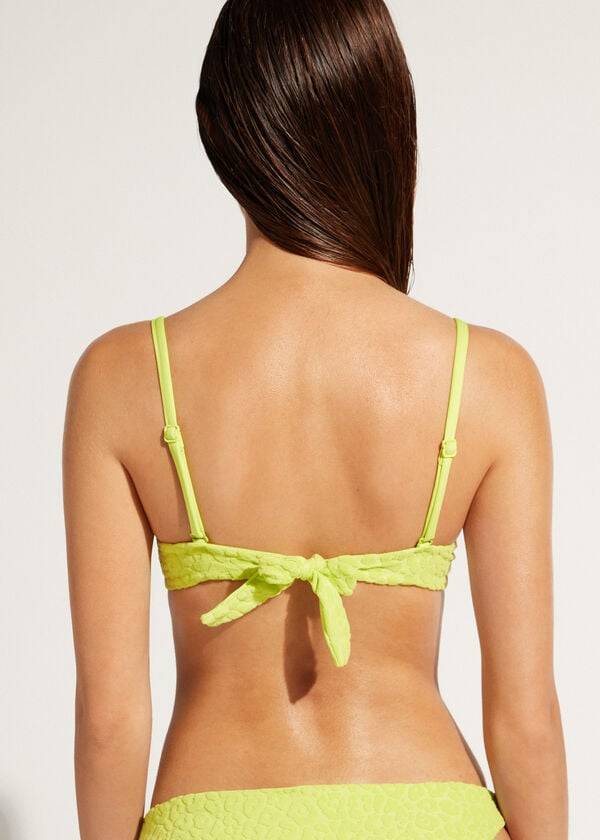 Bikini Tops Calzedonia Removable Padding Push Up Bangkok Verdes | BR1956OR