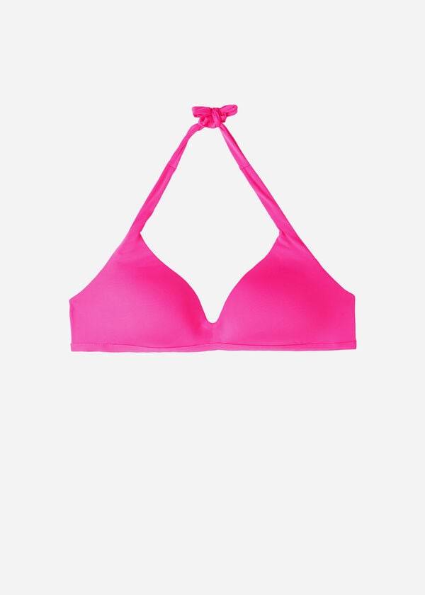 Bikini Tops Calzedonia Soft Padded Triangle Indonesia Rosa | BR1966LH