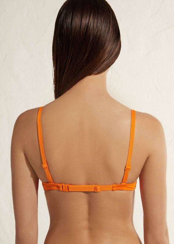 Bikini Tops Calzedonia Super Padded Push Up Indonesia Eco Laranja | BR1975WY