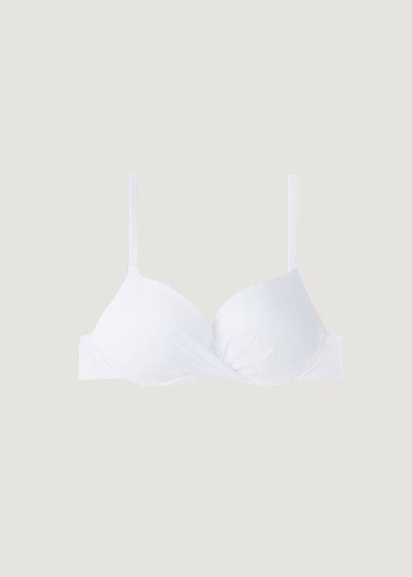 Bikini Tops Calzedonia Super Padded Push Up Indonesia Eco cobey Branco | BR1977RW