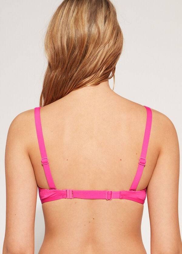 Bikini Tops Calzedonia Tank Style Indonesia Eco rosa Rosa | BR1996VD