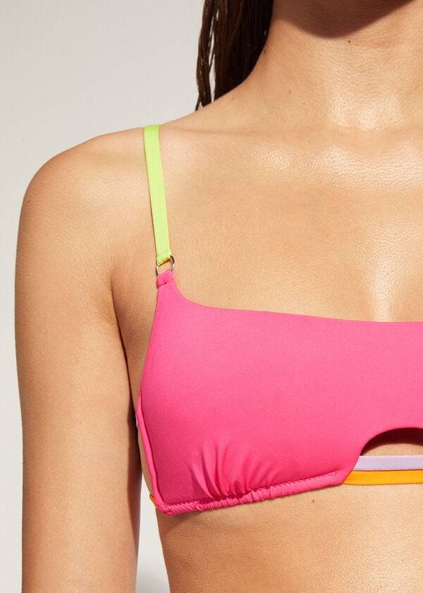 Bikini Tops Calzedonia Tank Tokyo Eco Rosa | BR2003RW