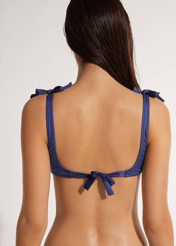 Bikini Tops Calzedonia Tank-style Marrakech Azul Marinho | BR2013FM