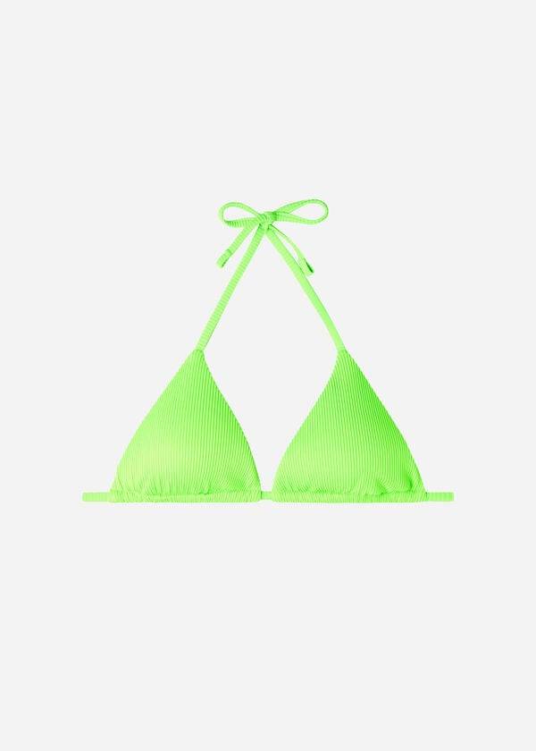 Bikini Tops Calzedonia Triangle Slide String New York Verdes | BR2022VD