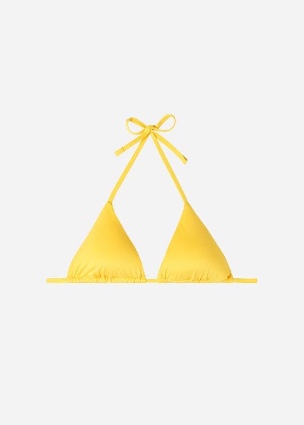 Bikini Tops Calzedonia Triangle String Indonesia Eco Amarelas | BR2038DN