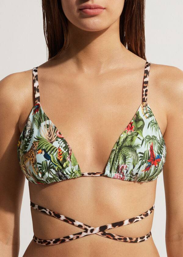 Bikini Tops Calzedonia Triangle String Nairobi Eco Verdes | BR2056TV