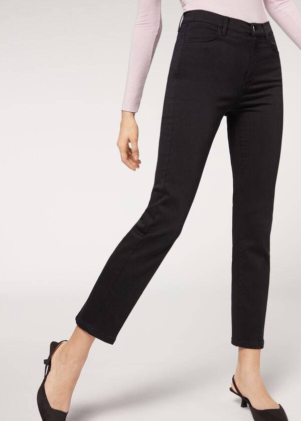 Calça Jeans Calzedonia Eco Comfort Pretas | BR2567LH