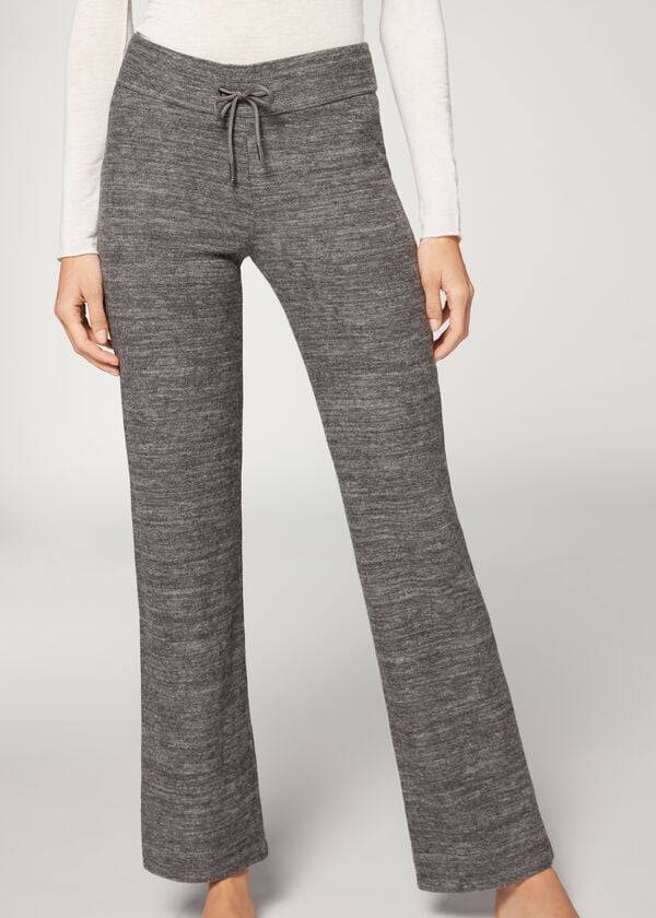 Calças Calzedonia Cashmere Straight Cinzentas | BR2718PQ