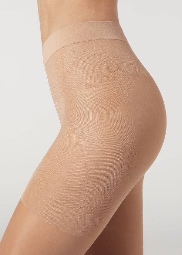 Collants Calzedonia 15 Denier Total Shaper Sheer Bege | BR1137CE