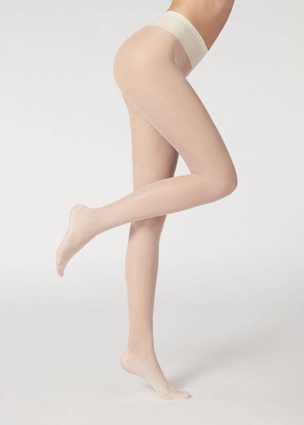 Collants Calzedonia 20 Denier Ultra Comfort Sheer Sexy Branco | BR1173YU