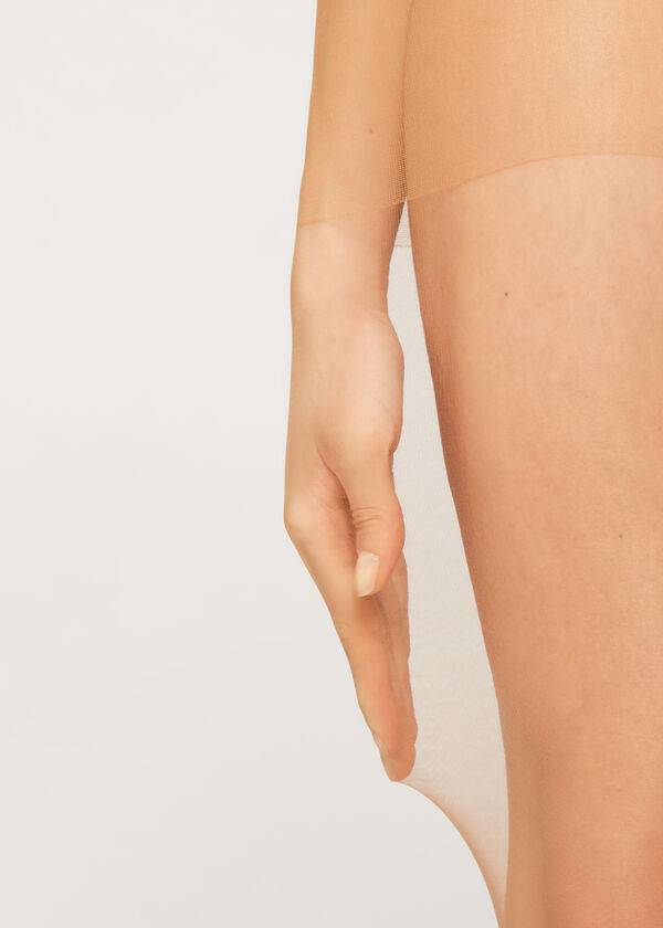 Collants Calzedonia 20 denier essential matt Sheer Bege | BR1148UT