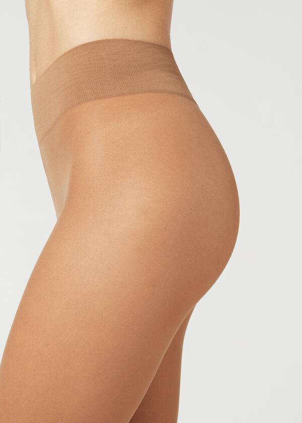 Collants Calzedonia 30 Denier Total Comfort Soft Touch Opaque Bege | BR1014EX