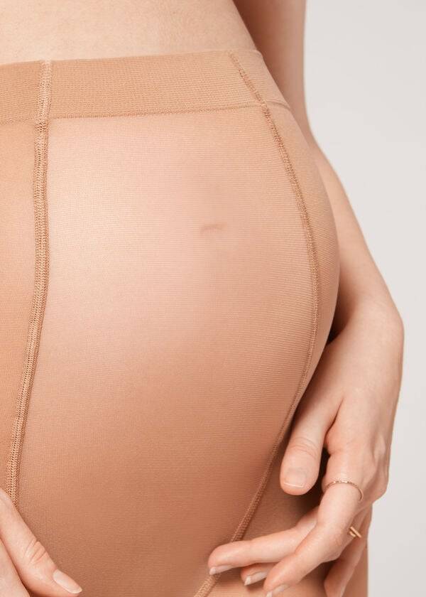 Collants Calzedonia 30 Maternity Denier Sheer Marrom | BR1001HK