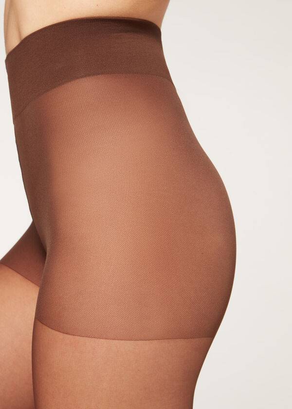 Collants Calzedonia 40 Denier Action Medium Sheer Cafes | BR1197RW