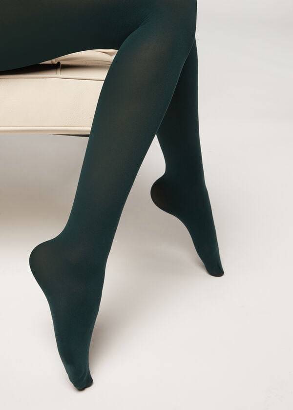 Collants Calzedonia 50 Denier Total Comfort Soft Touch Opaque Verdes | BR1031ZG