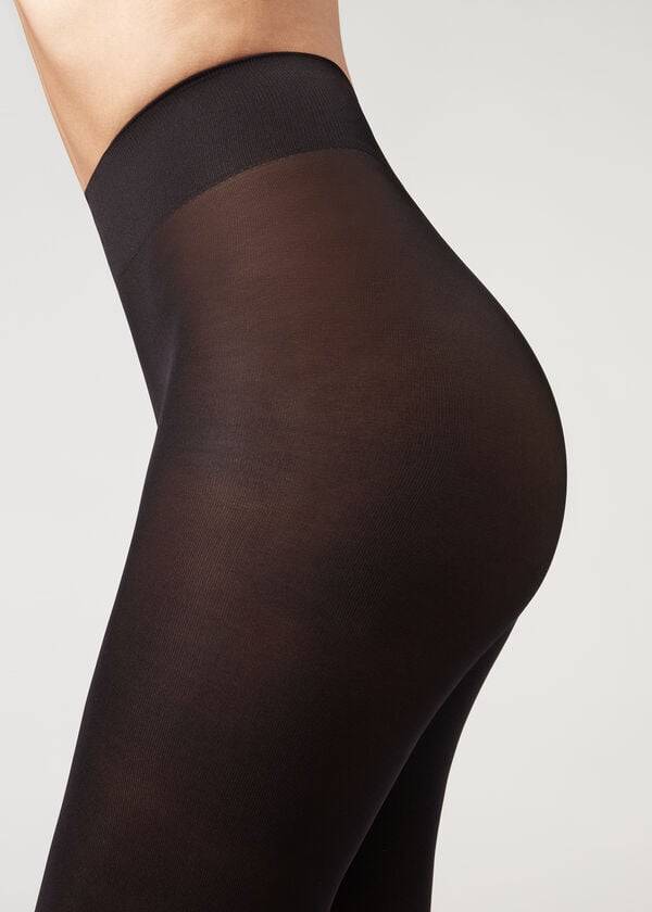 Collants Calzedonia 50 Denier Total Comfort Soft Touch Opaque Pretas | BR1032XF