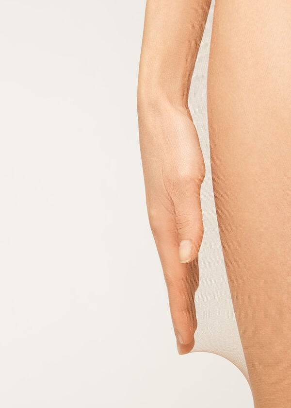 Collants Calzedonia 8 Denier Ultra Sheer Bege Marrom | BR1220QZ