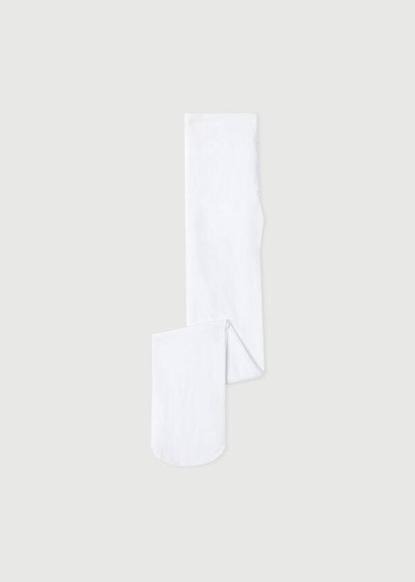 Collants Calzedonia Eco Cotton Criança Branco | BR2964EX