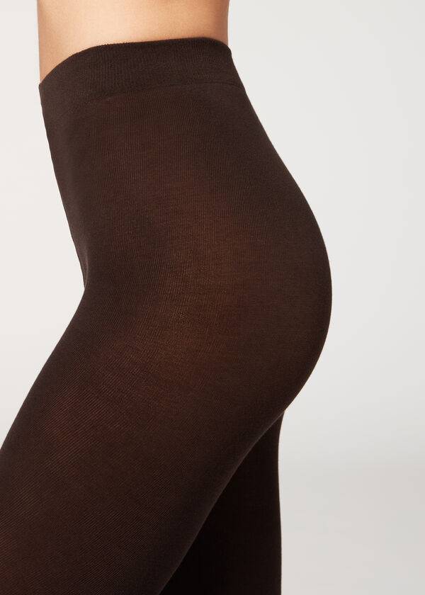 Collants Calzedonia Opaque 150 Denier in Eco Cotton Cafes | BR1054JJ