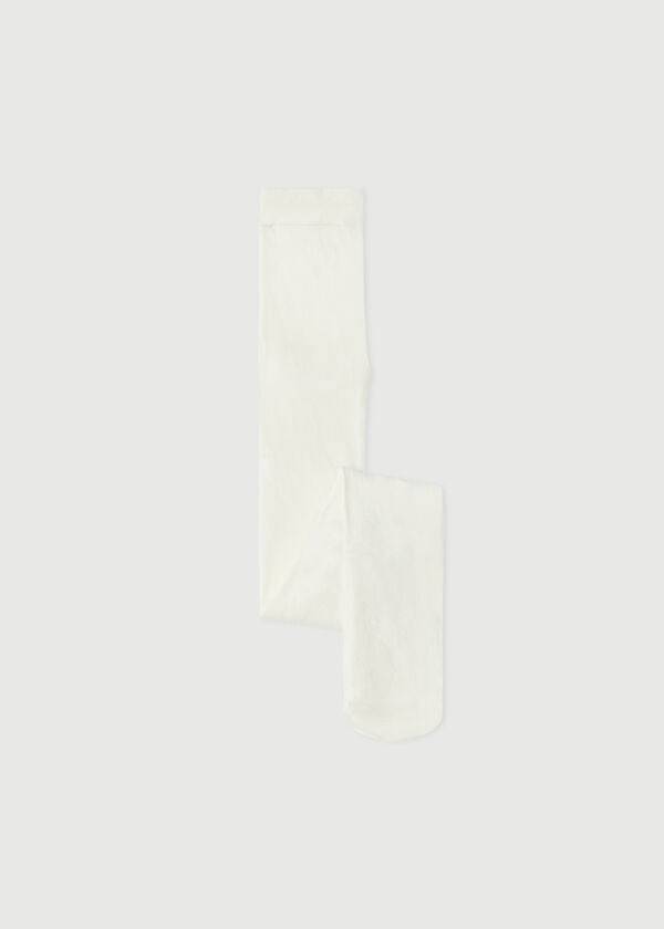 Collants Calzedonia Super Opaque with Cashmere Sport Criança Branco | BR3009EX