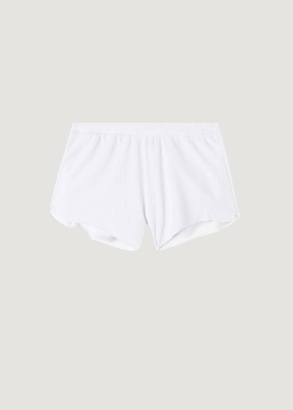 Cover Ups Calzedonia Terrycloth Shorts Branco | BR2150XF