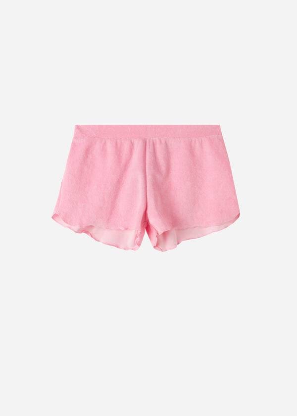 Cover Ups Calzedonia Terrycloth Shorts Rosa | BR2151CE