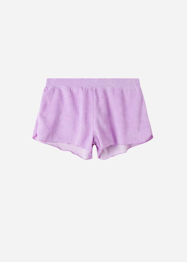 Cover Ups Calzedonia Terrycloth Shorts Roxo | BR2152VD