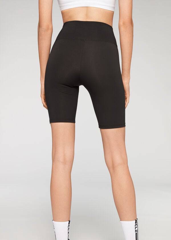 Leggings Calzedonia Athletic Bike Pretas | BR2621JJ