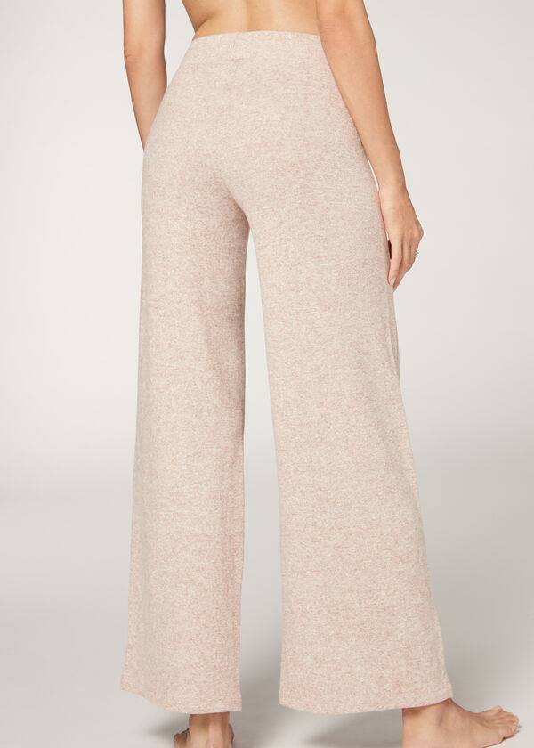 Leggings Calzedonia Cashmere Palazzo Bege | BR2623HK