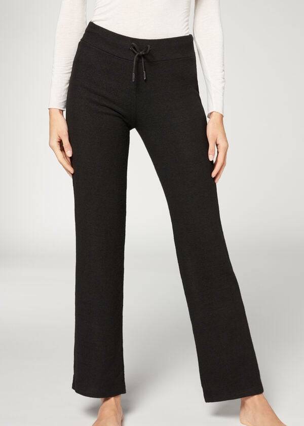 Leggings Calzedonia Cashmere Straight Pretas | BR2628AP