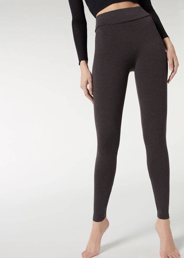 Leggings Calzedonia Cotton Cinzentas | BR2637WY