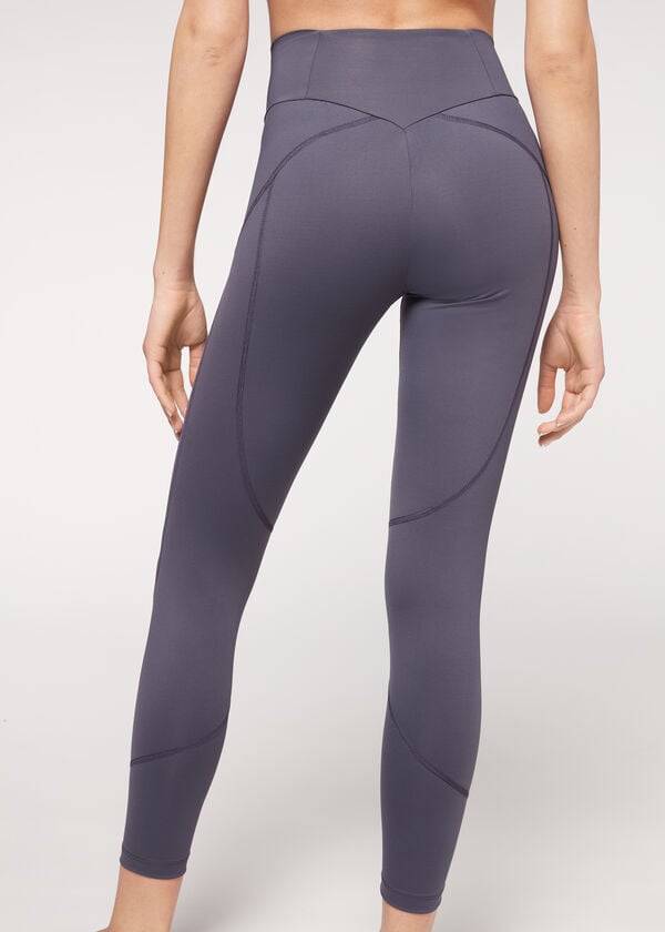 Leggings Calzedonia Performance Athletic Azul Marinho | BR2670DN