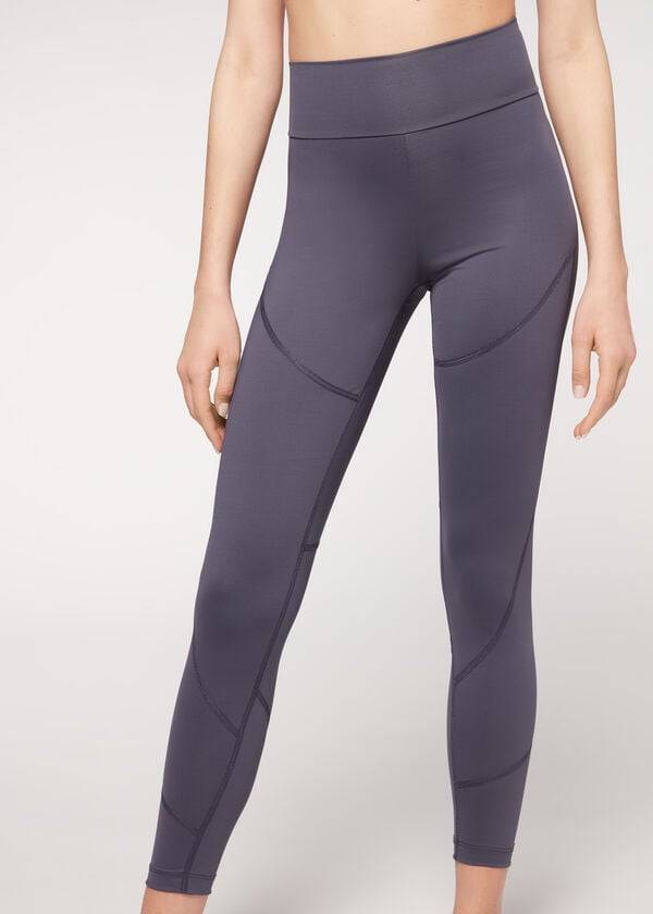 Leggings Calzedonia Performance Athletic Azul Marinho | BR2670DN