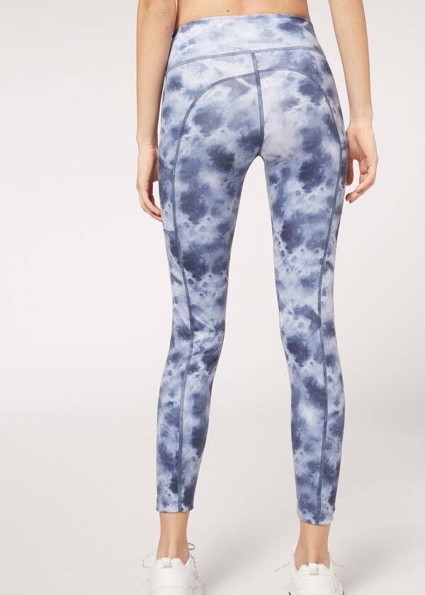 Leggings Calzedonia Soft Touch Athletic Azul Marinho | BR2688XF