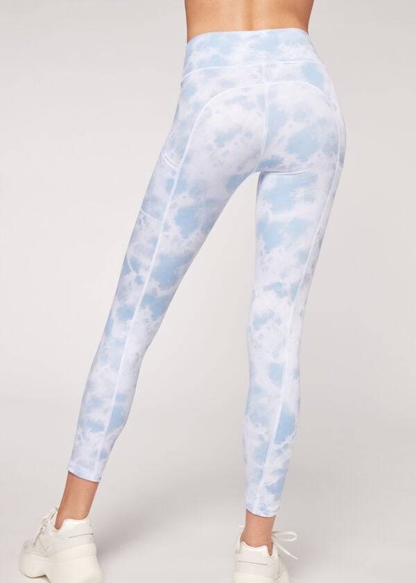 Leggings Calzedonia Soft Touch Athletic Azuis | BR2689ZG