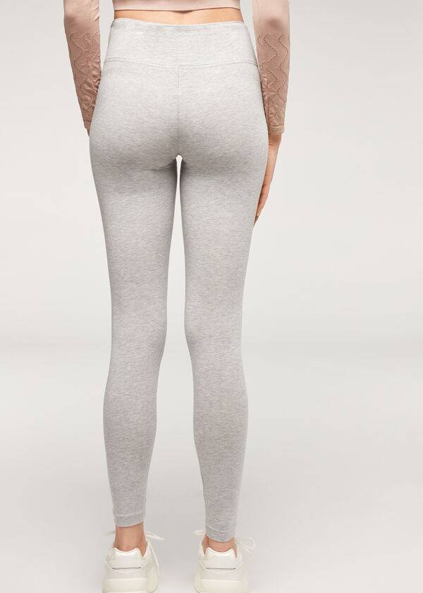 Leggings Calzedonia Supima Cotton Cinzentas | BR2695GL