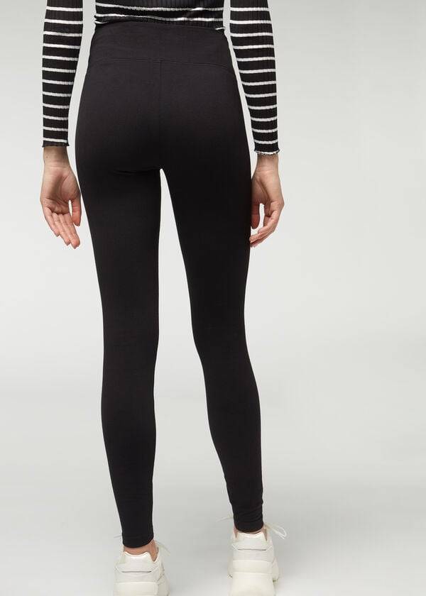 Leggings Calzedonia Thermal Pretas | BR2697DN