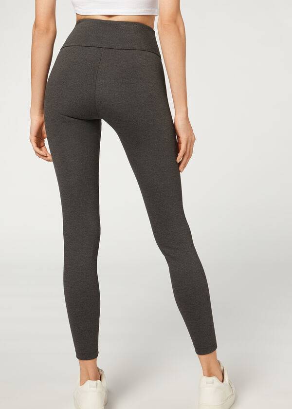 Leggings Calzedonia Total Shaper Cinzentas | BR2702IS