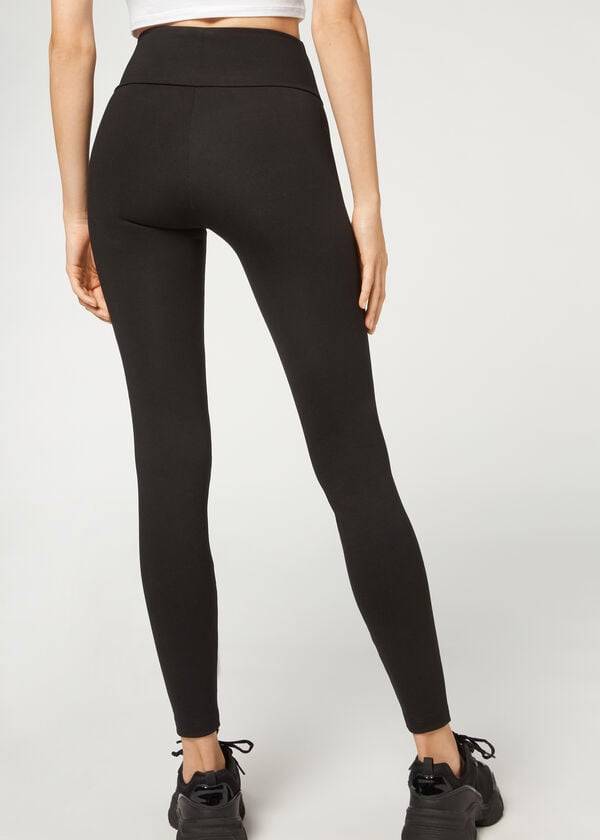 Leggings Calzedonia Total Shaper Pretas | BR2704YU