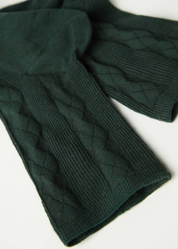 Meias Calzedonia Diamond-Pattern Wool Short Verdes | BR2417DN