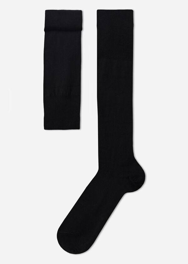 Meias Calzedonia Long with Cashmere Pretas | BR2787SO