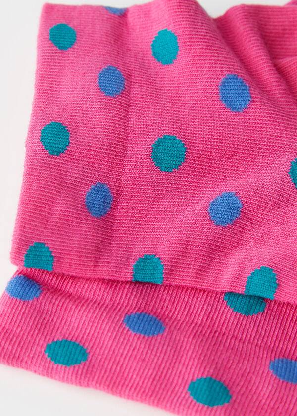 Meias Calzedonia Polka Dot Pattern Short Rosa | BR2470SO