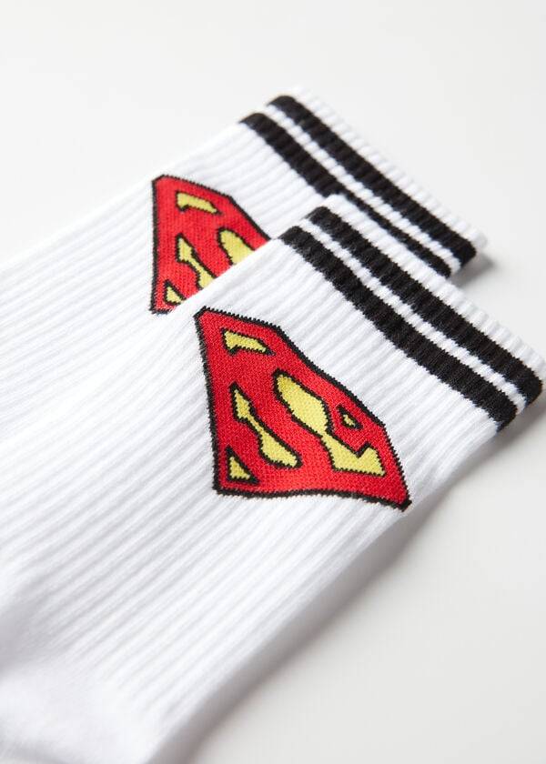 Meias Calzedonia Superman Crew Branco | BR2860PQ