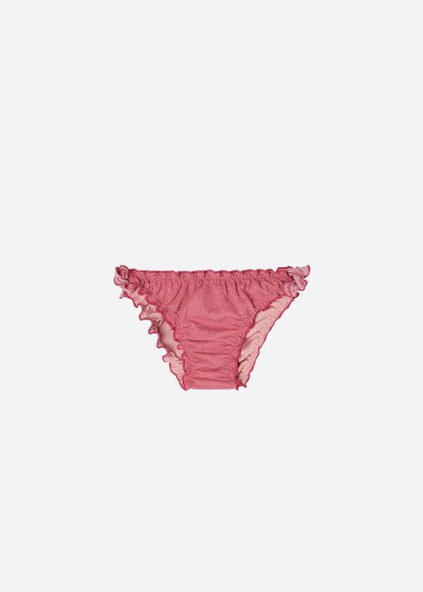 Swimsuits Calzedonia Lamé Bottom Lisbona Criança Rosa | BR3040BC