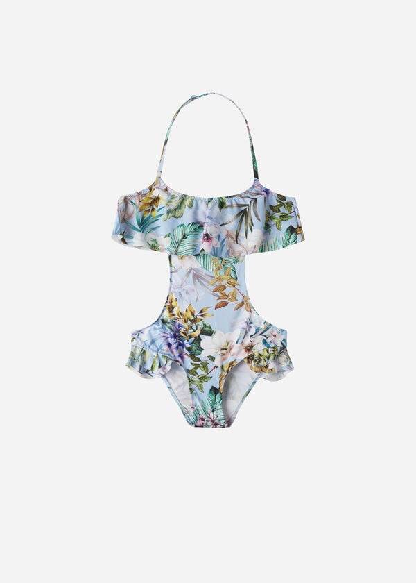 Swimsuits Calzedonia One Piece Atene Criança Azuis | BR3043XF