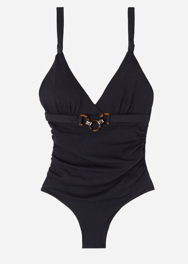 Swimsuits Calzedonia One-Piece Bruxelles Pretas | BR2172JJ