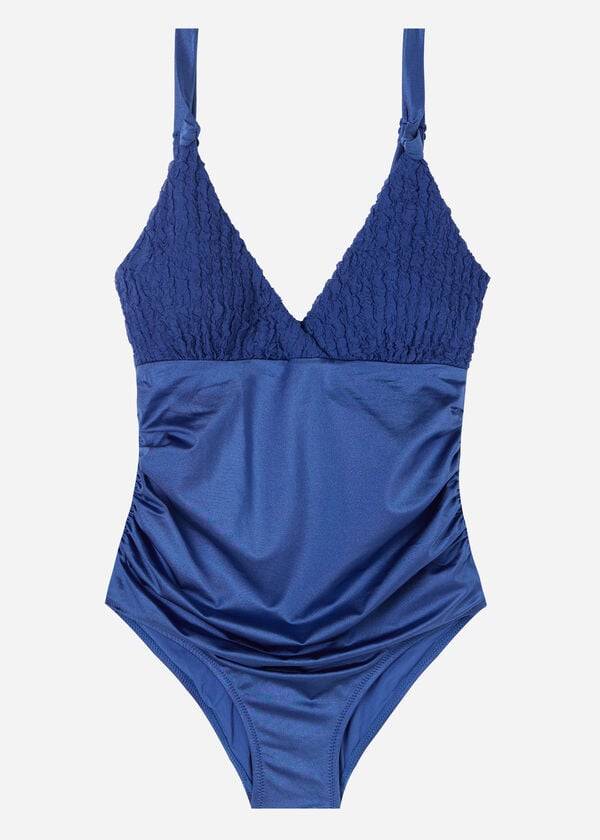 Swimsuits Calzedonia One Piece Marrakech Azul Marinho | BR2167SO